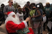 Santa thumb