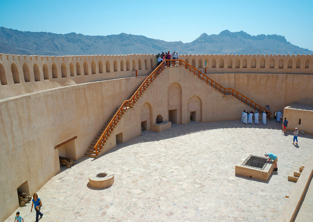 Nizwa Fort walls in Oman