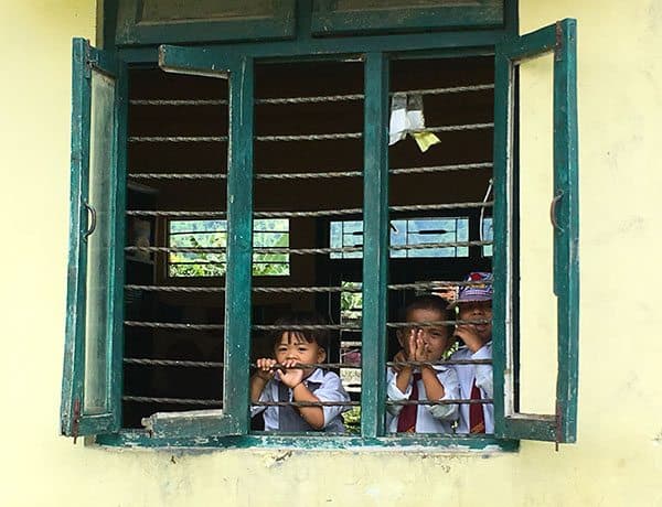 Kids at Little Dafodills school Nepal