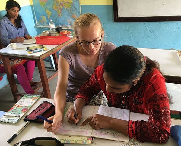 Teaching math in Nepal