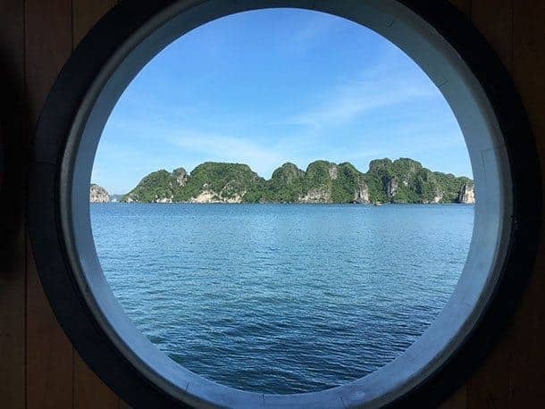 HaLong Bay through the port hole