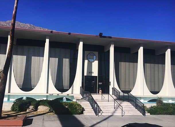Palm Springs midcentury modern building