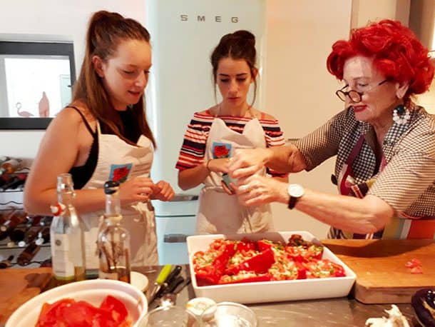 Peta Mathias cooking school