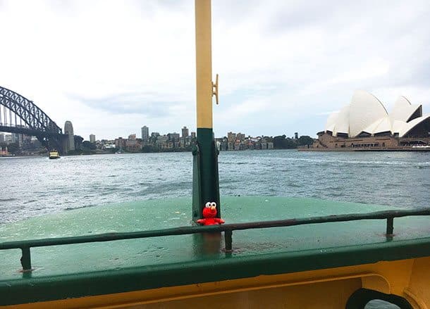 Sydney harbour on ferry