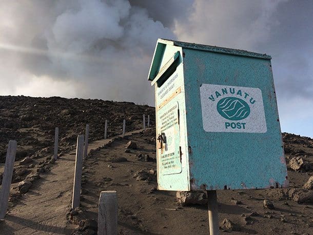 Volcano mail box Vanuatu