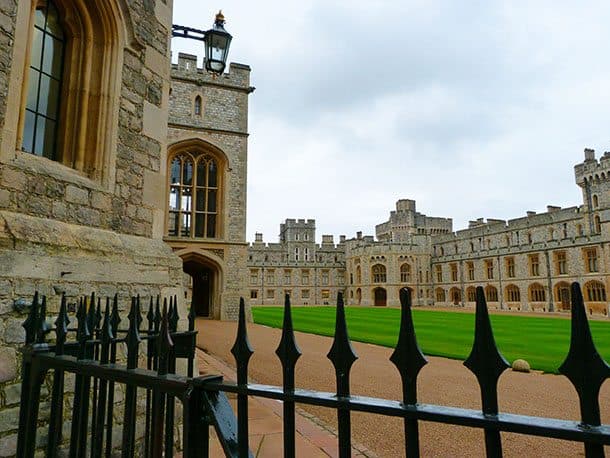 Windsor castle inner grounds