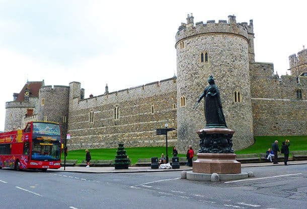 Outside Windsor castle