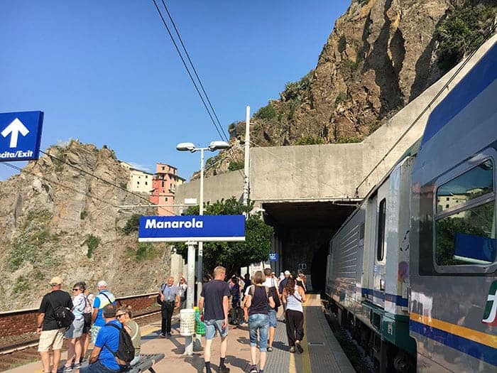 Manarola train station in Cinque Terre