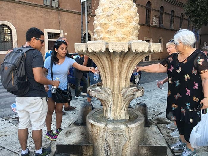 Free drinking water in Rome