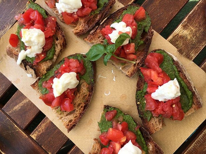 Tomato bruschetta at Manarola