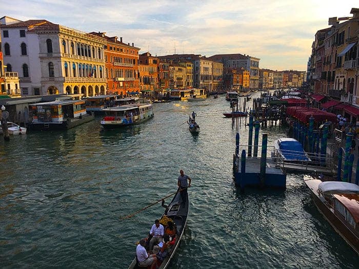 Venice Grand Canal from Rialto