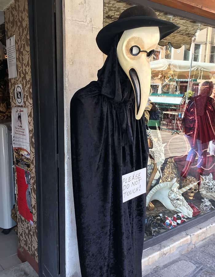 black plague doctors mask venice