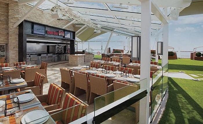 lawn club grill on celebrity ship