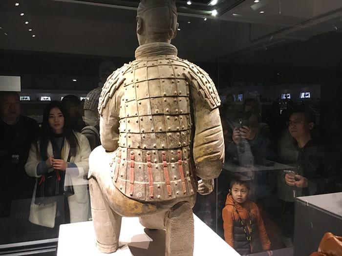 archer warrior in terracotta army museum