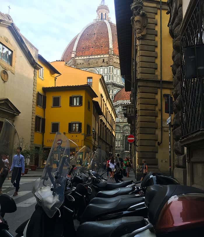 Florence street and duomo