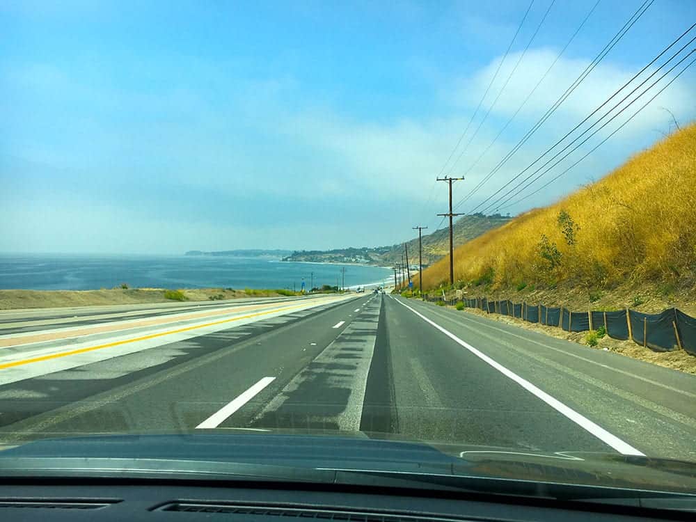 Driving Pacific Coast Highway to Santa Barbara