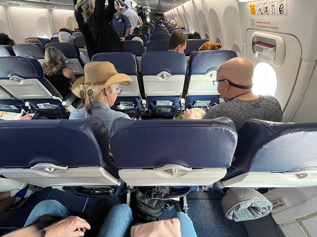 Empty middle seat