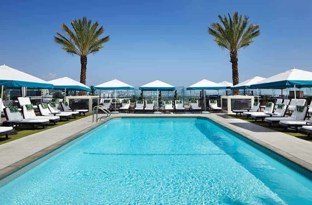 The London rooftop pool and bar West Hollywood