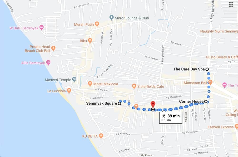 Seminyak map