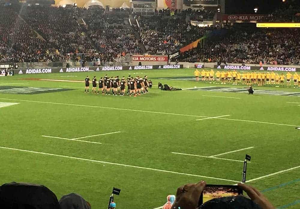 All Blacks haka against Australia Eden Park