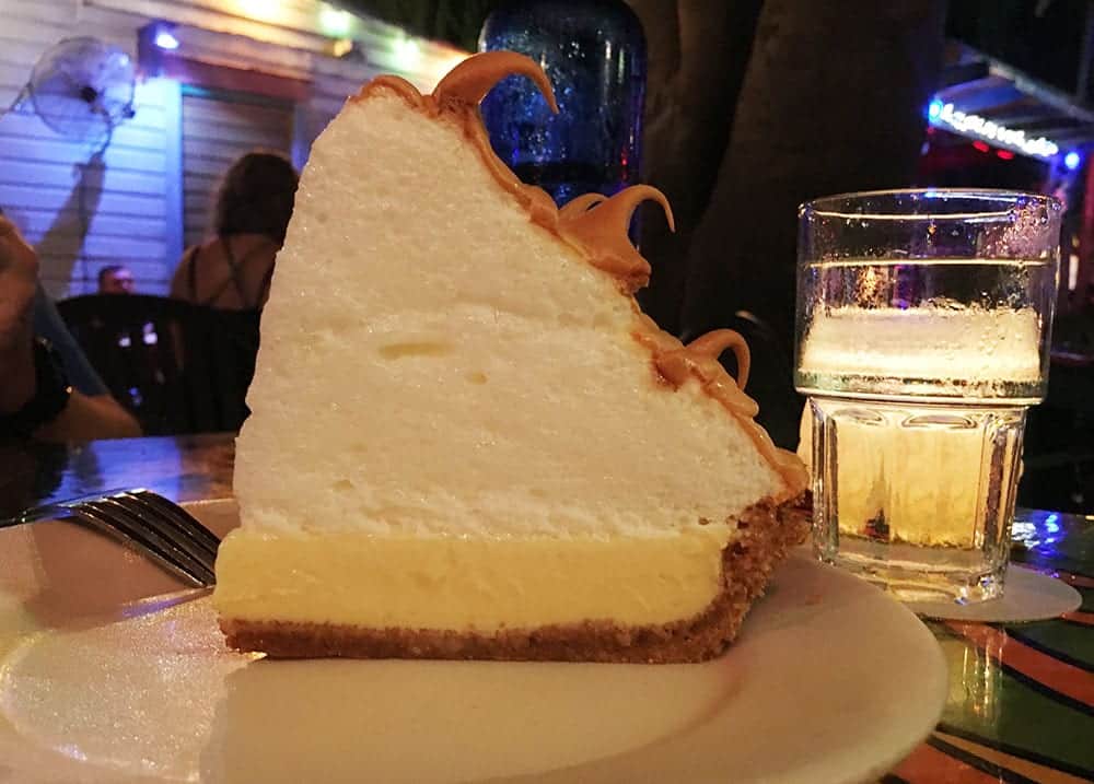 Key lime pie at Blue Heaven Key West