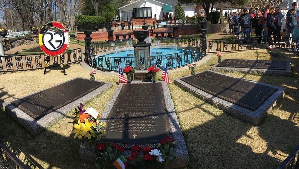 Elvis Presley's grave