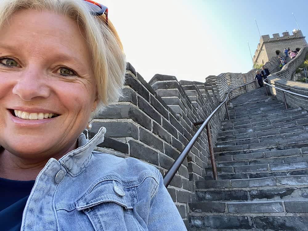 Megan on Great Wall of China