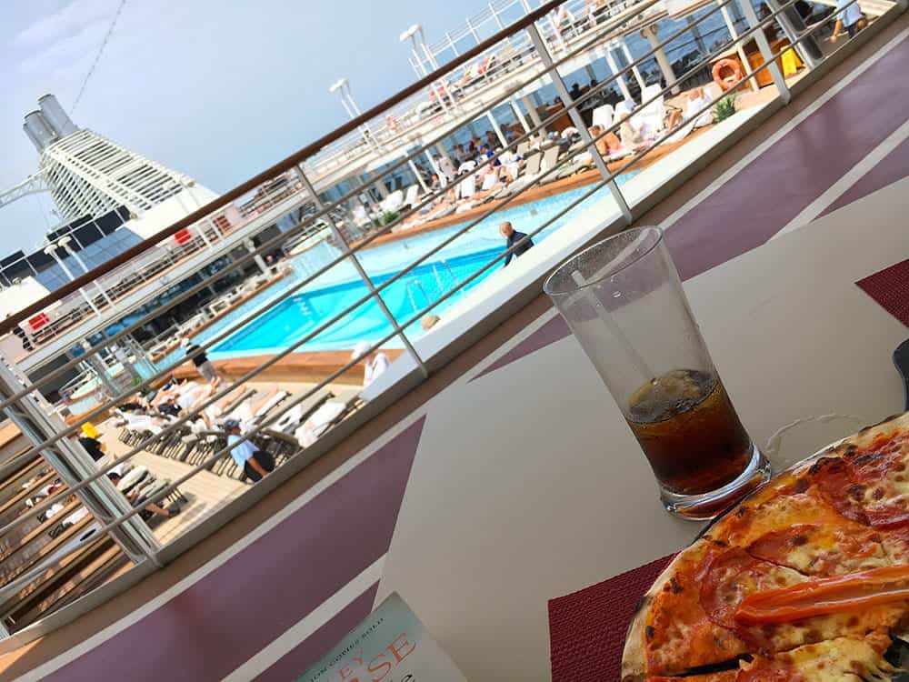 Pizza on a cruise