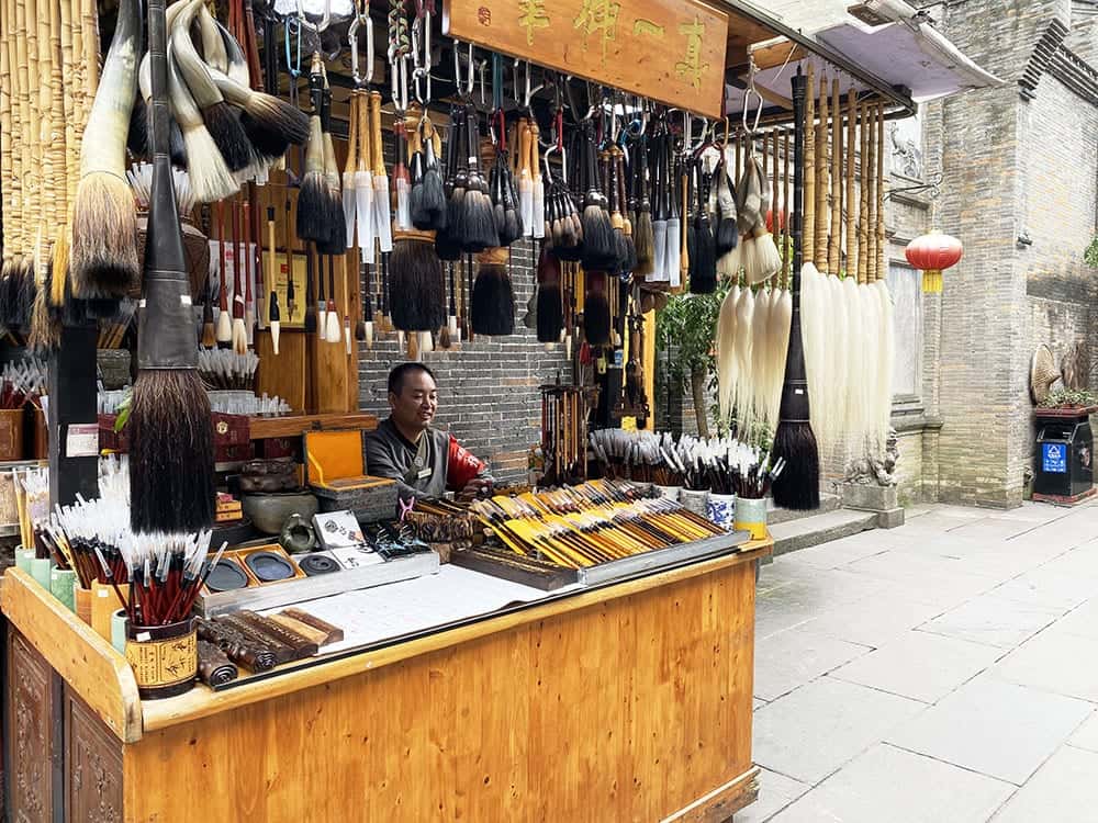 Horse hair calligraphy pens, Chengdu