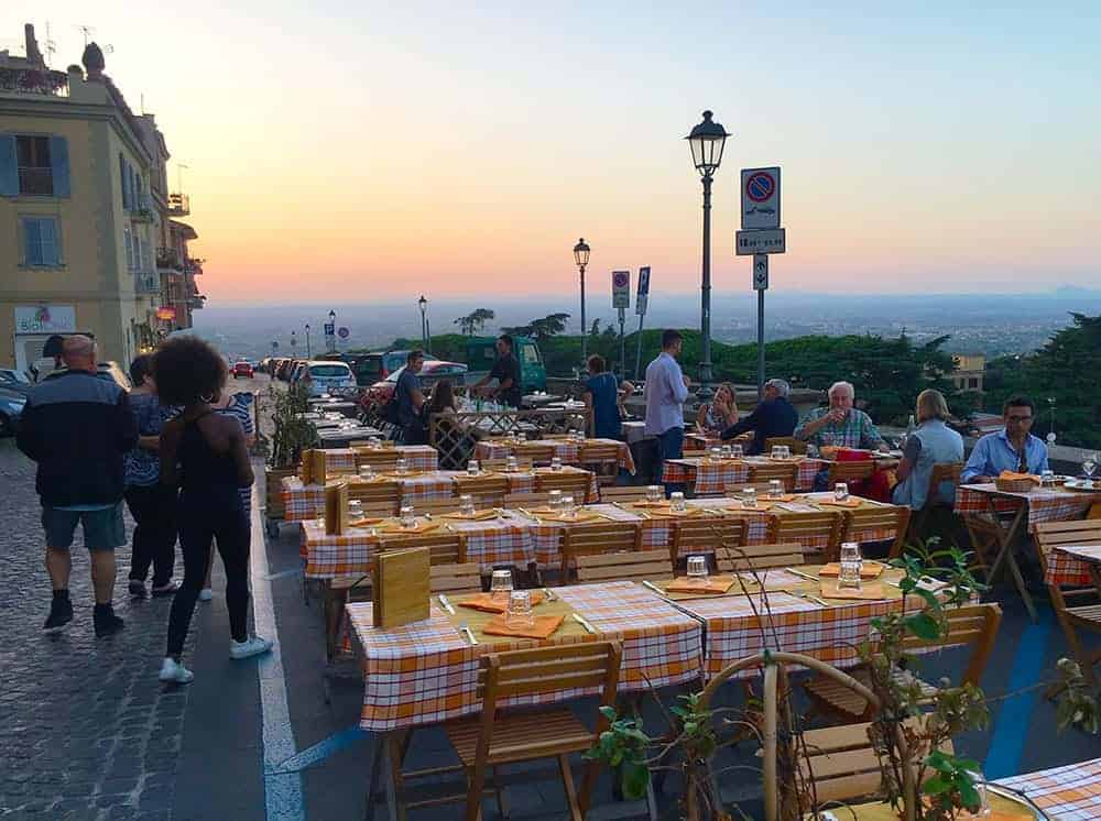 Dinner in Frascati, Rome