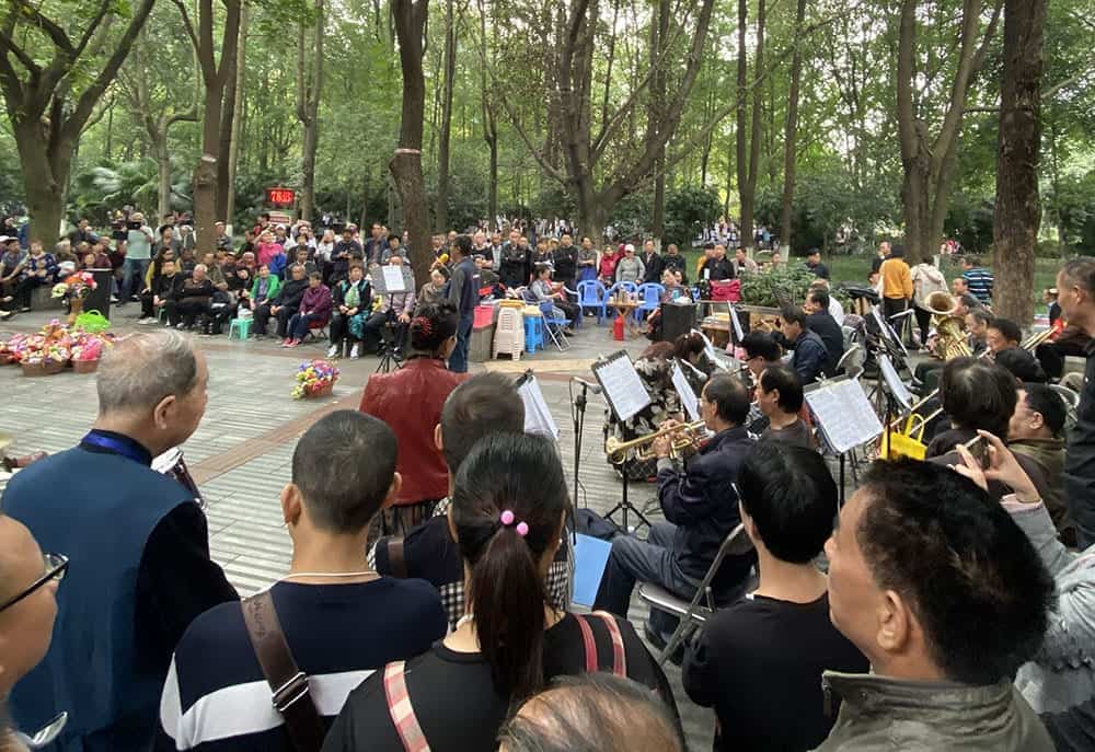 Music in People's Park Chengdu