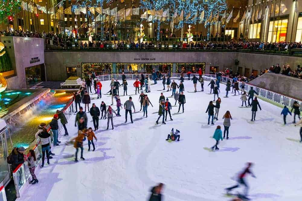 Ice skating at Rockefeller Ice Rink