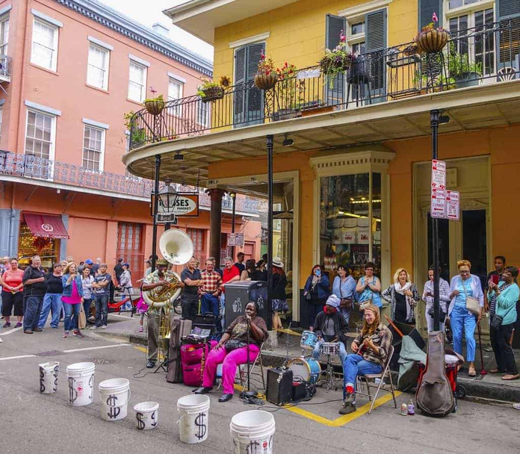 Street musicians in New Orleans