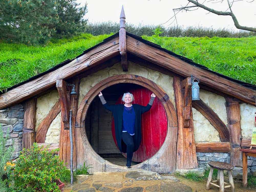 Megan at Hobbiton