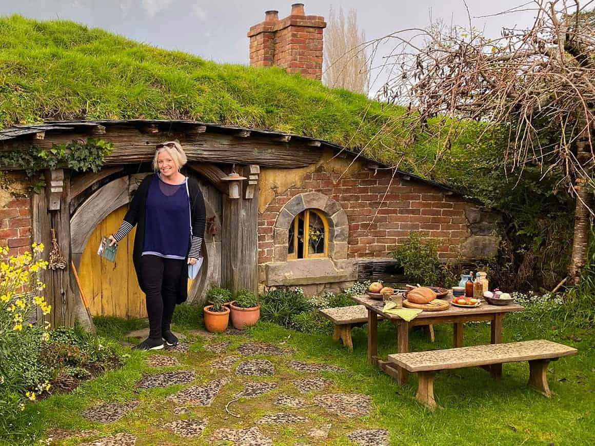 Megan at Hobbiton