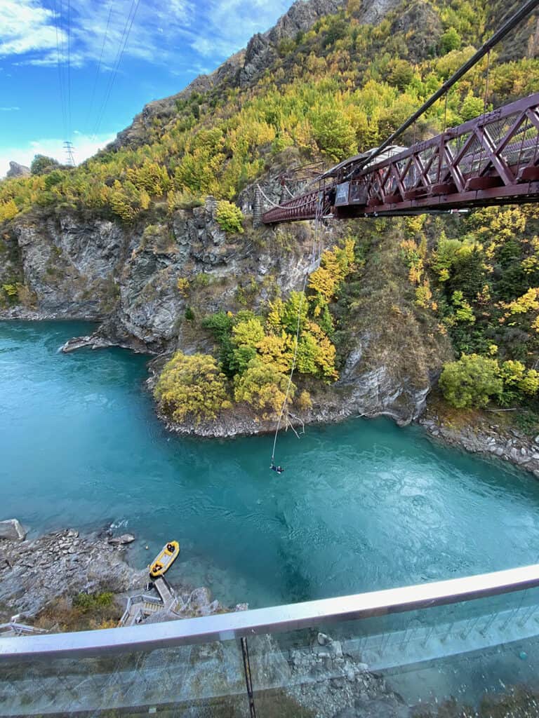 AJ Hackett bungy jump over Kawarau River