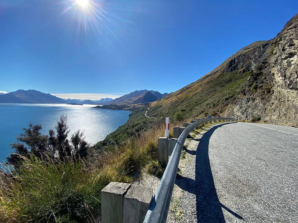 The stunning drive to Glenorchy