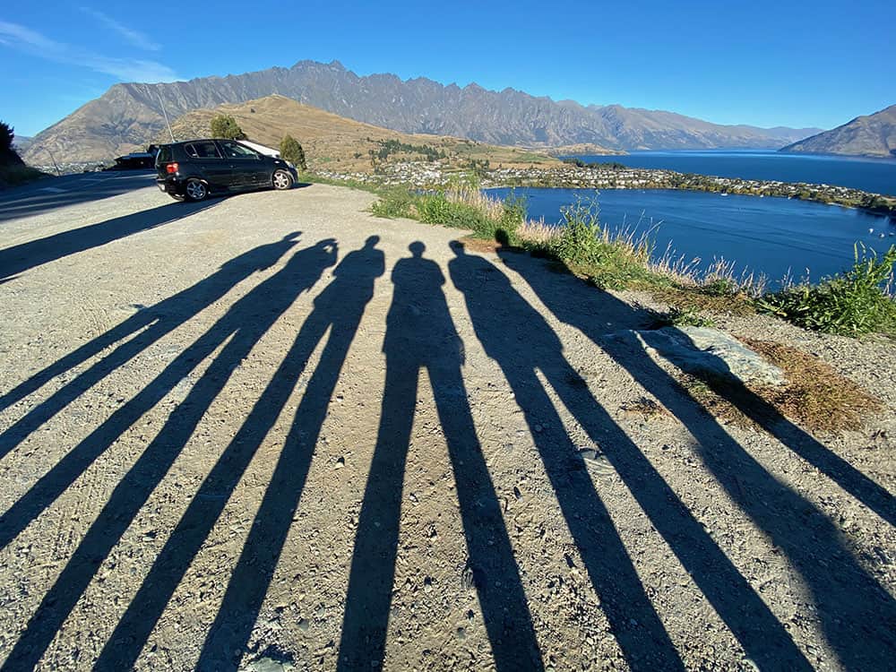 Overlooking Queenstown.