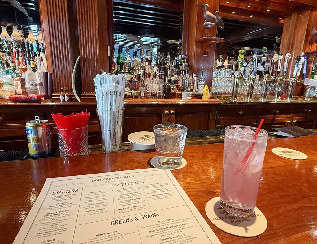 My cocktail at Old Ebbitt Grill