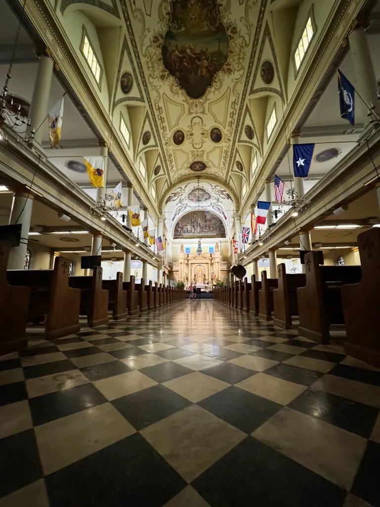 inside St Louis Cathedral New Orleans