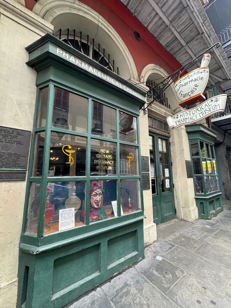 The Pharmacy Museum entrance New Orleans