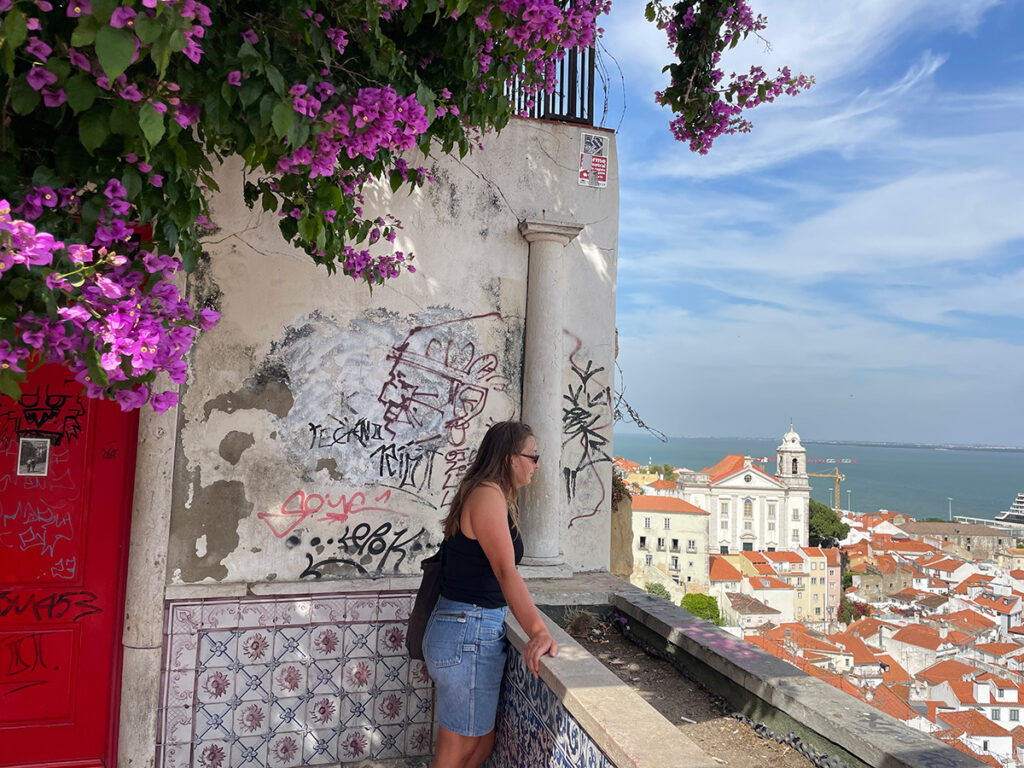 Libby overlooking Lisbon