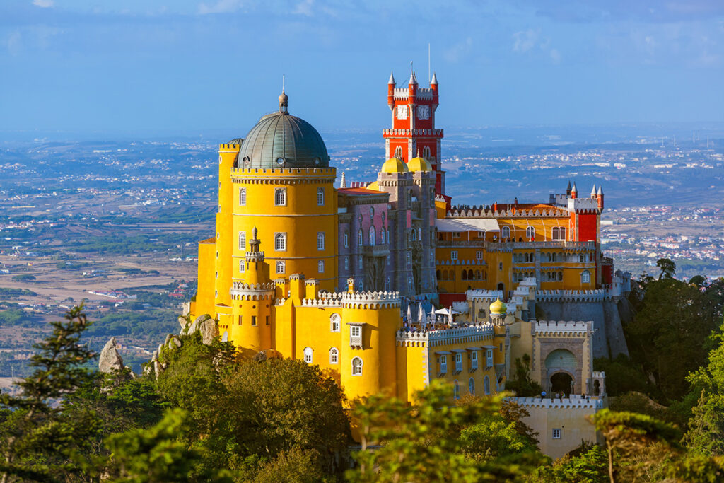 Colourful Pena Palace, Sintra