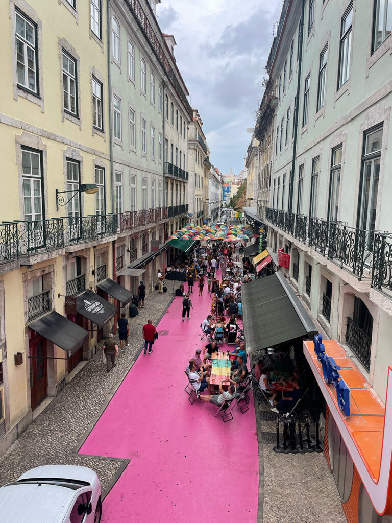 The pink road of Pink Street