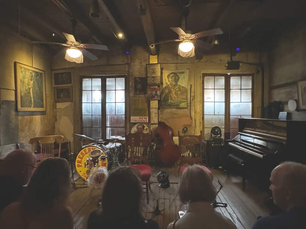 Waiting for the band at Preservation Hall