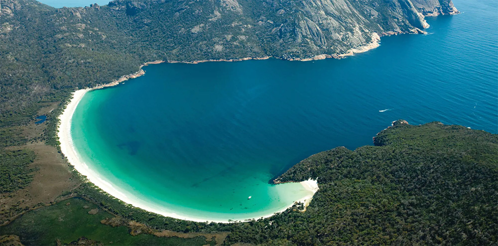 Freycinet Bay aerial pic