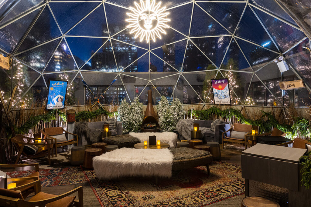 St Moritz rooftop igloo at the Peninsula