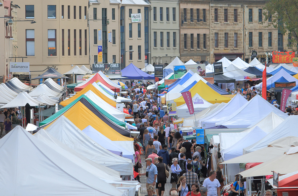 Salamanca Market at Hobart wharf