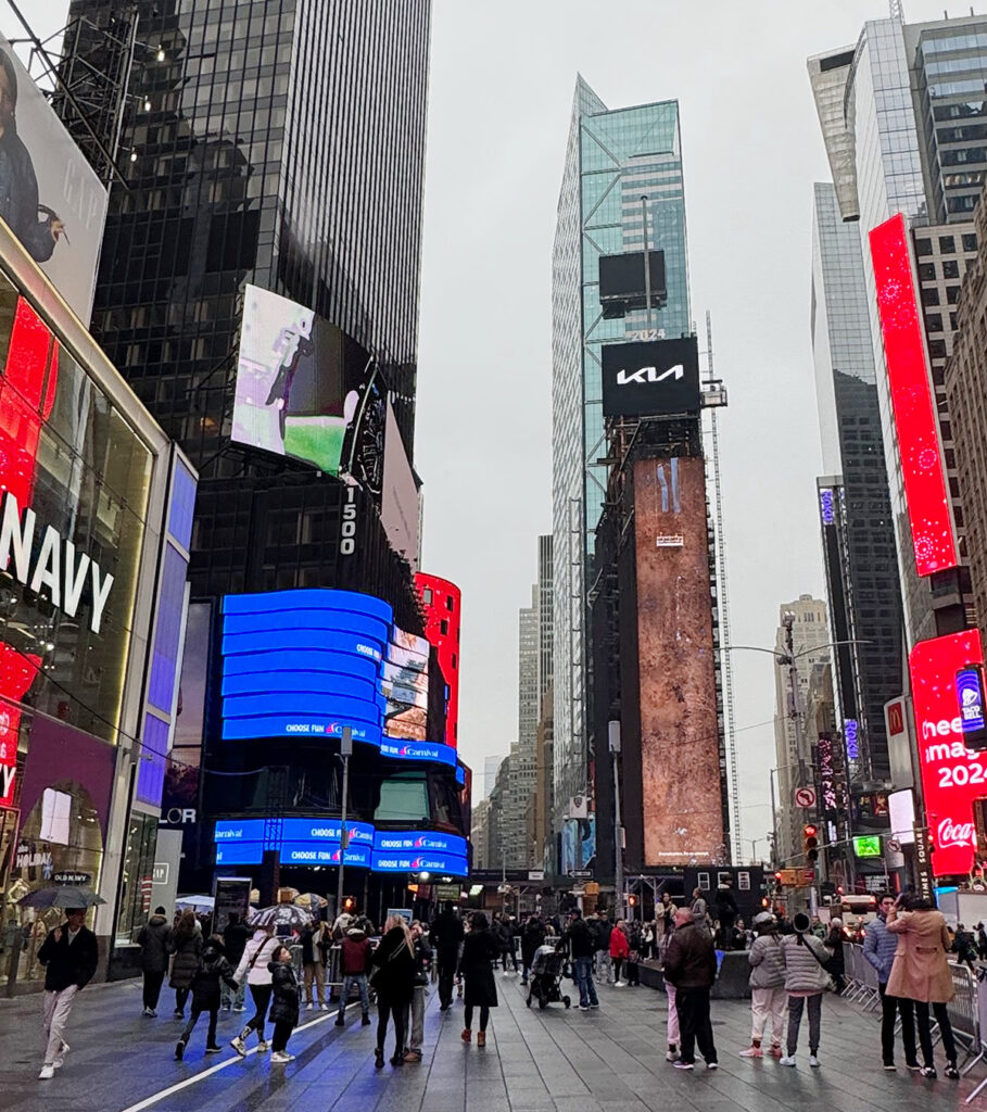 People in Times Square, New York