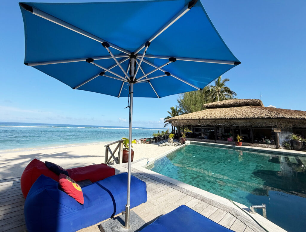 Manuia Beach Resort beachfront pool